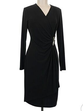 Calvin Klein Sweater Dress with Side Buckle Detail